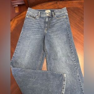 NWOT Sofia by Sofia Vergara Margot Blue Wide Leg High Rise Jeans Size 6 Short